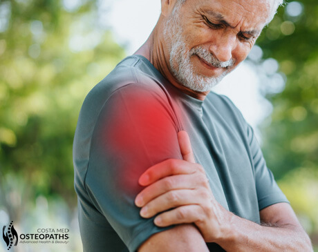 Man with shoulder pain
