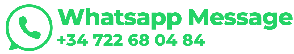 WhatsApp message icon with Costa Med Osteopaths phone number +34 722 68 04 84